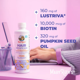 MaryRuth's packaging with Clean Label and B Corp logos showing quality assurance