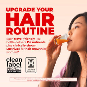 MARYRUTH'S close-up of one single-serve bottle highlighting label clarity and portability