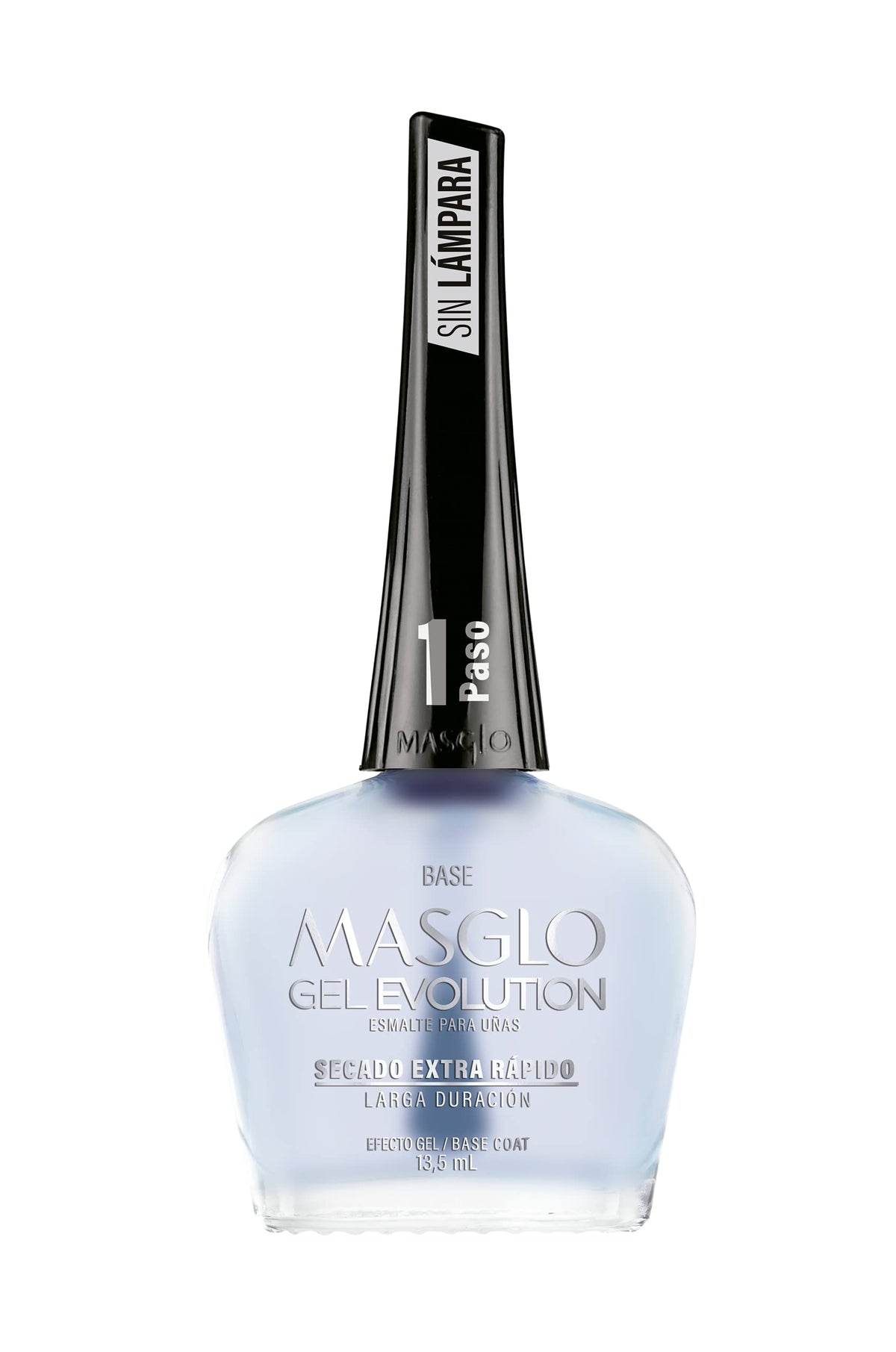 MASGLO brush and cap close-up showing smooth applicator for precise, even strokes