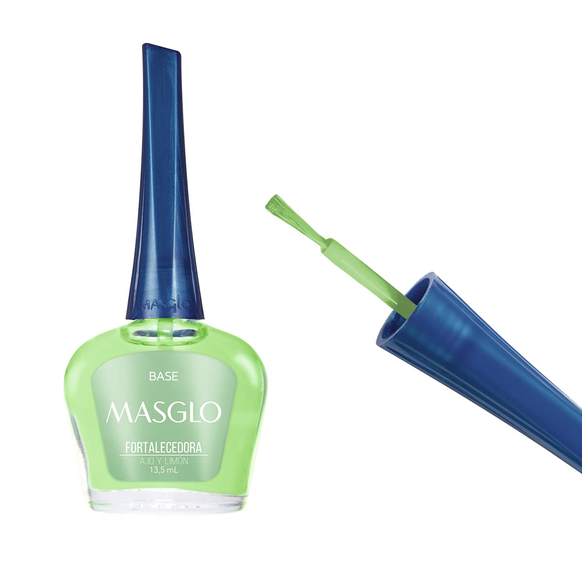 MASGLO brush stroke applying polish demonstrating easy application benefit