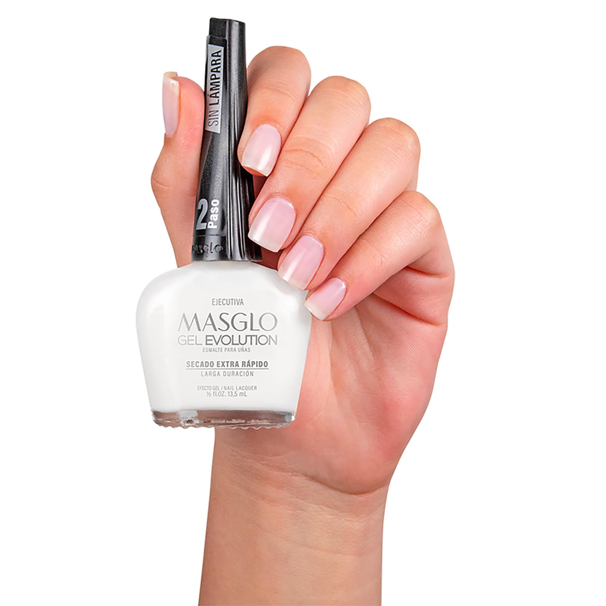 MASGLO Ejecutiva color swatch close-up showcasing rich gel-like shine