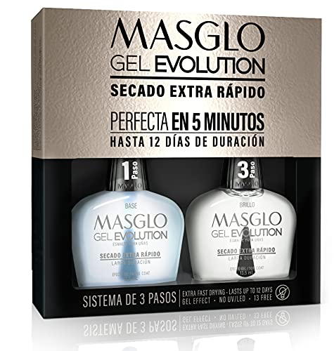 MASGLO in-use application on nails illustrating quick, no-lamp drying convenience