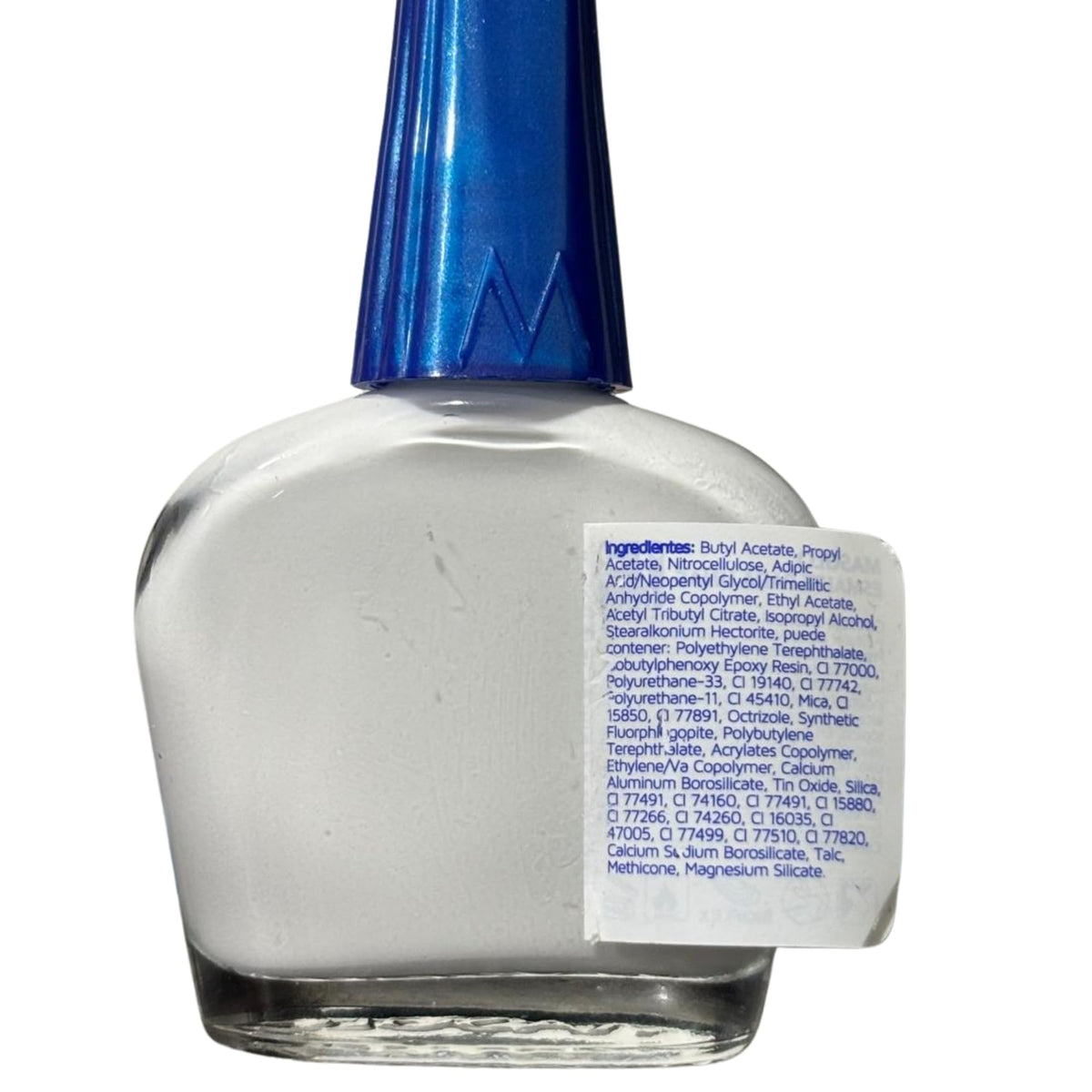 MASGLO product label close-up showing made-in-Colombia mark and clean formula