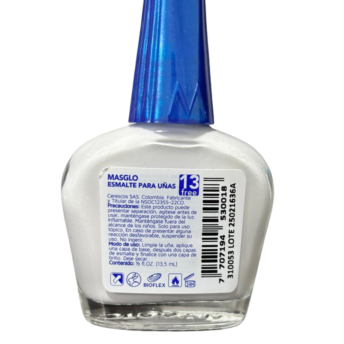 MASGLO applied on fingernails lifestyle shot showing durable glossy manicure