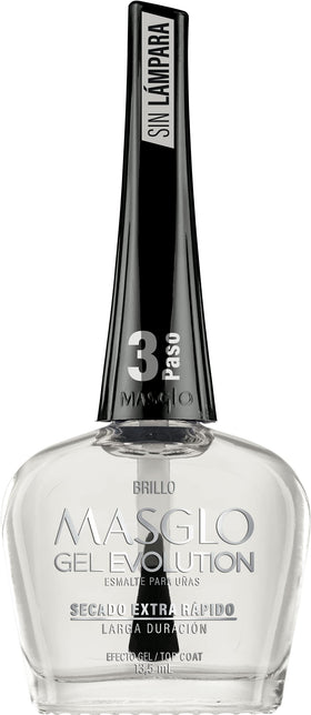 MASGLO polish texture swatch demonstrating rich color payoff and glossy finish