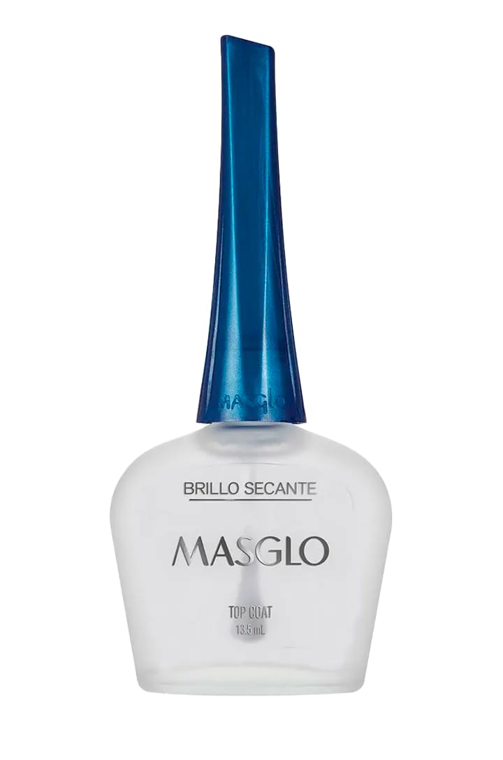 MASGLO top coat brush stroke demonstrating glossy seal and chip protection