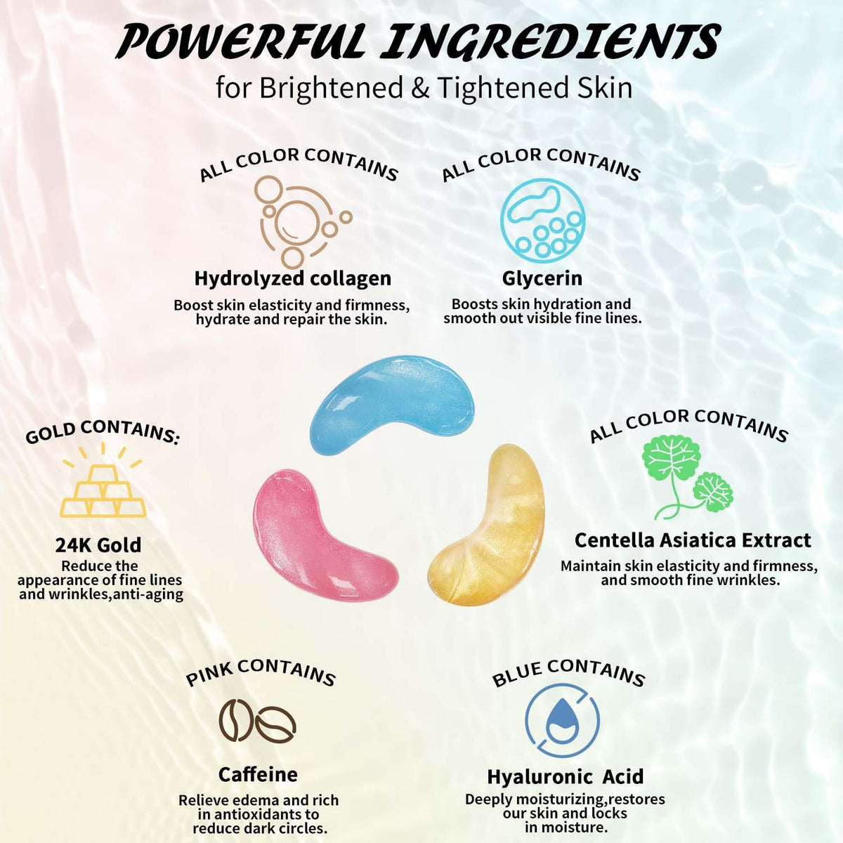 Maskiss blue hyaluronic acid mask with visible serum drop hydrating