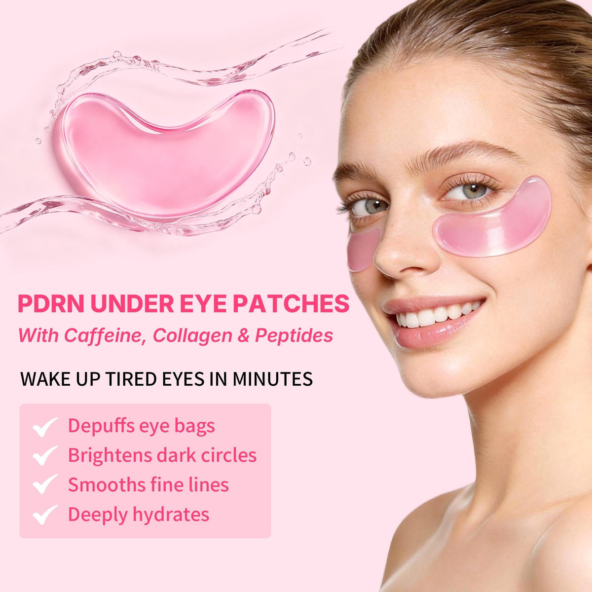 Maskiss close-up of pink hydrogel texture highlighting hydration