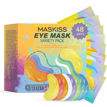 Maskiss front packaging showing 48 pairs and colorful branding for variety