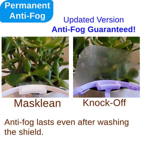 Masklean side profile showing taller 3.25-inch coverage for nose protection