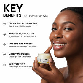 Masofta SPF label detail showing PA++ protection to reduce UV-related darkening
