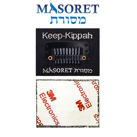 MASORET adhesive sticker strip demonstrating strong 3M-style hold