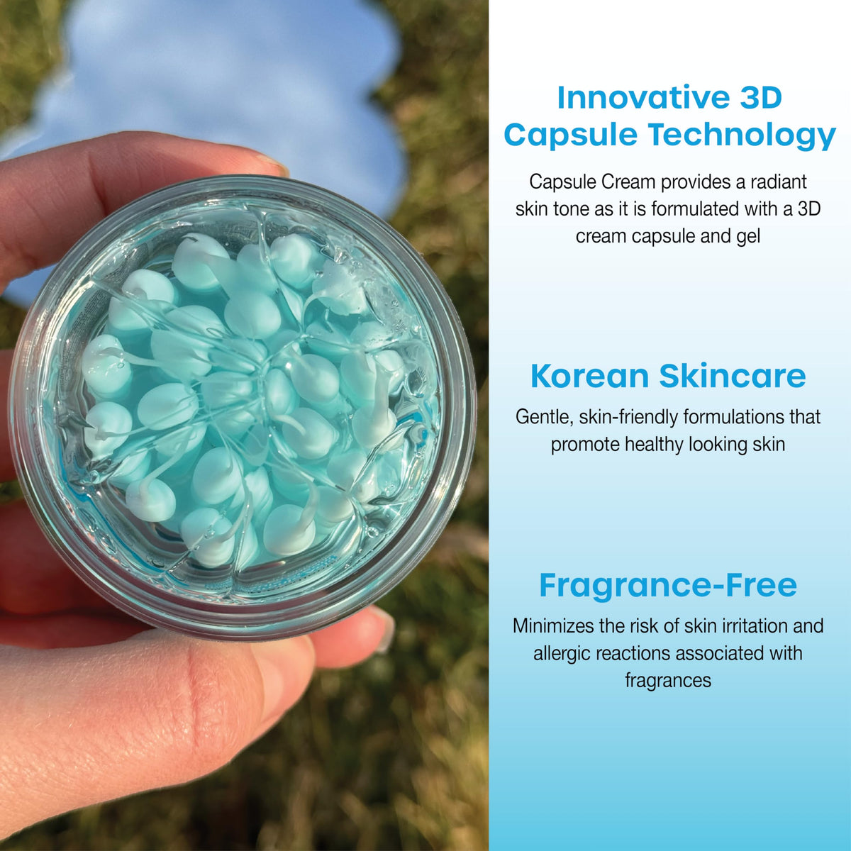 masque BAR dispensing cream to show easy application and controlled amount