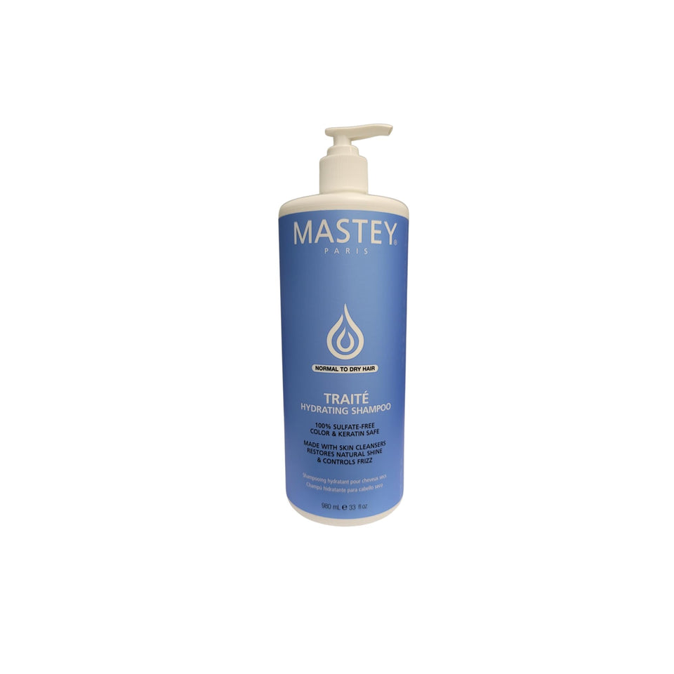 Mastey Traite front bottle 32 oz showing label and moisturizing benefit