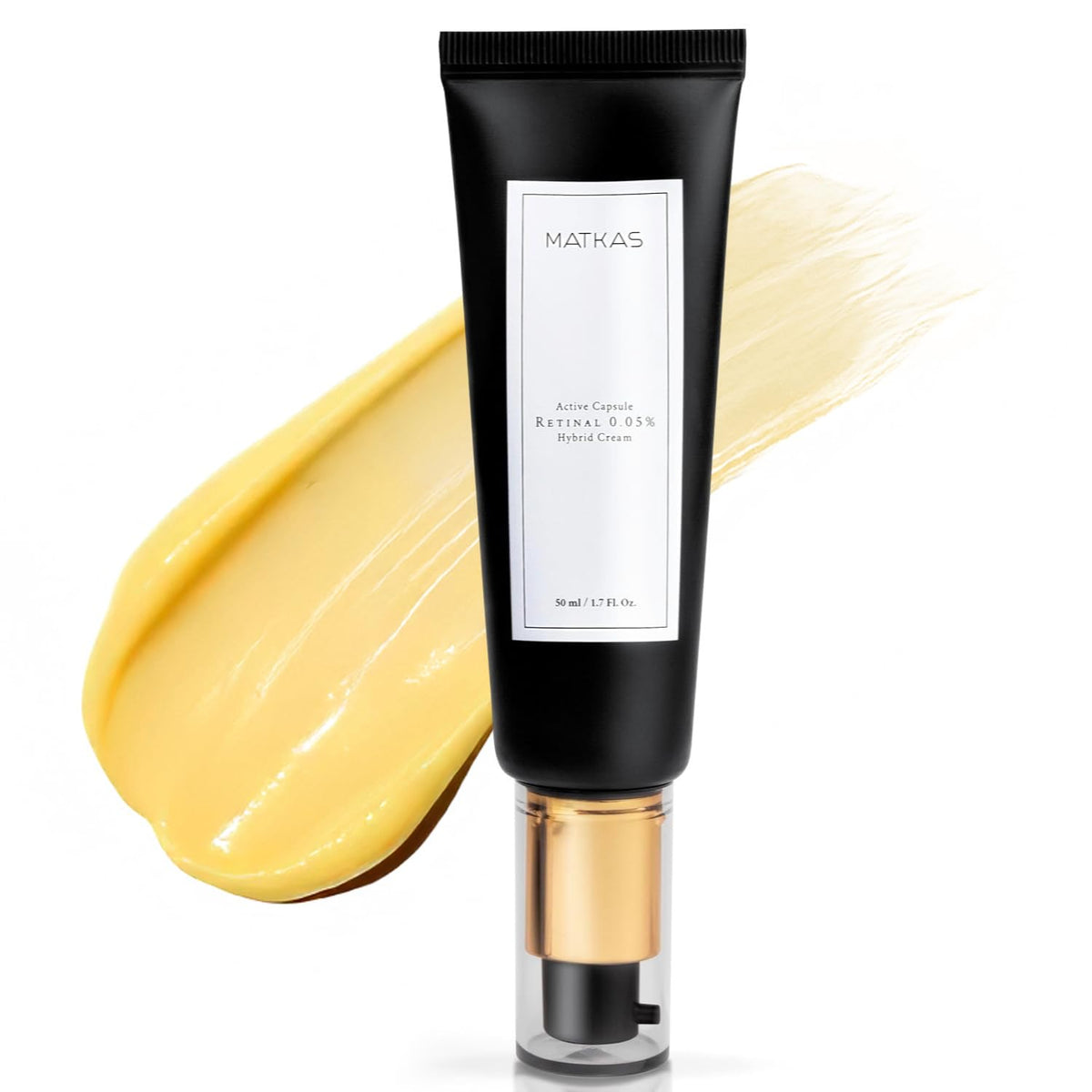 MATKAS front packaging showing retinal night cream and benefits