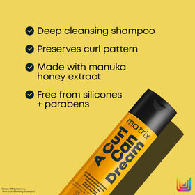 MATRIX back label with ingredients and usage details for informed buyers