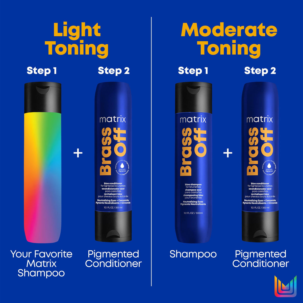 MATRIX on bathroom shelf in routine setting promoting color maintenance
