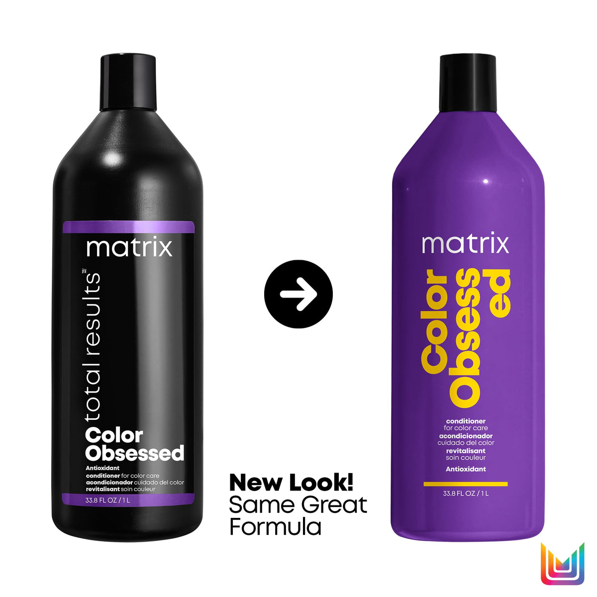 Matrix back label highlighting ingredients and usage instructions benefit