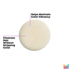 MATRIX shampoo in hand demonstrating lightweight lather and gentle cleanse benefit