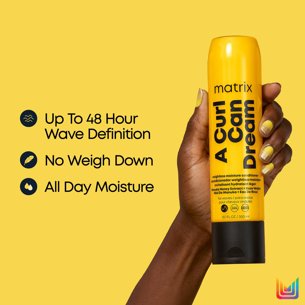 MATRIX conditioner cream spread showing fast-absorbing consistency