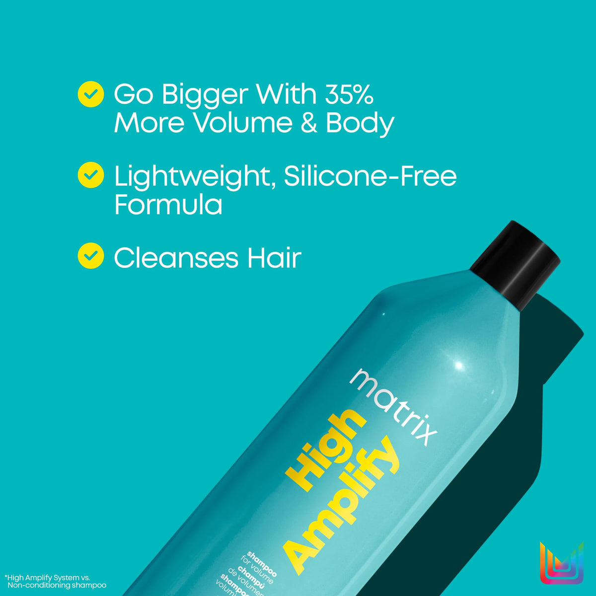 Matrix High Amplify foamy texture close-up showing gentle cleanse benefit
