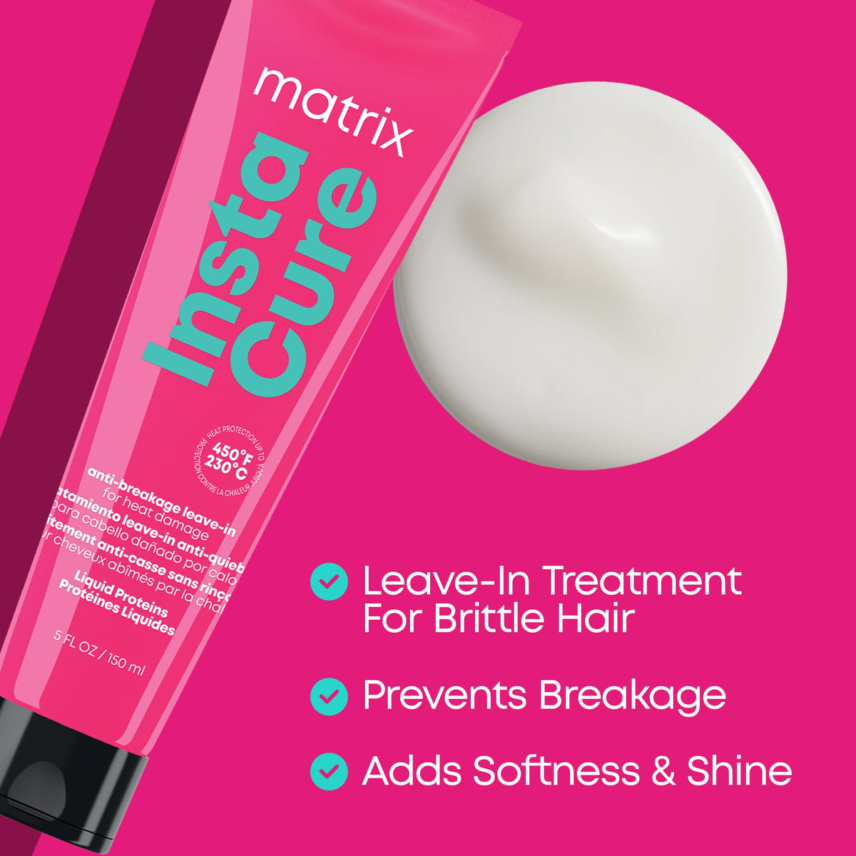 MATRIX leave-in texture closeup demonstrating lightweight absorbent finish