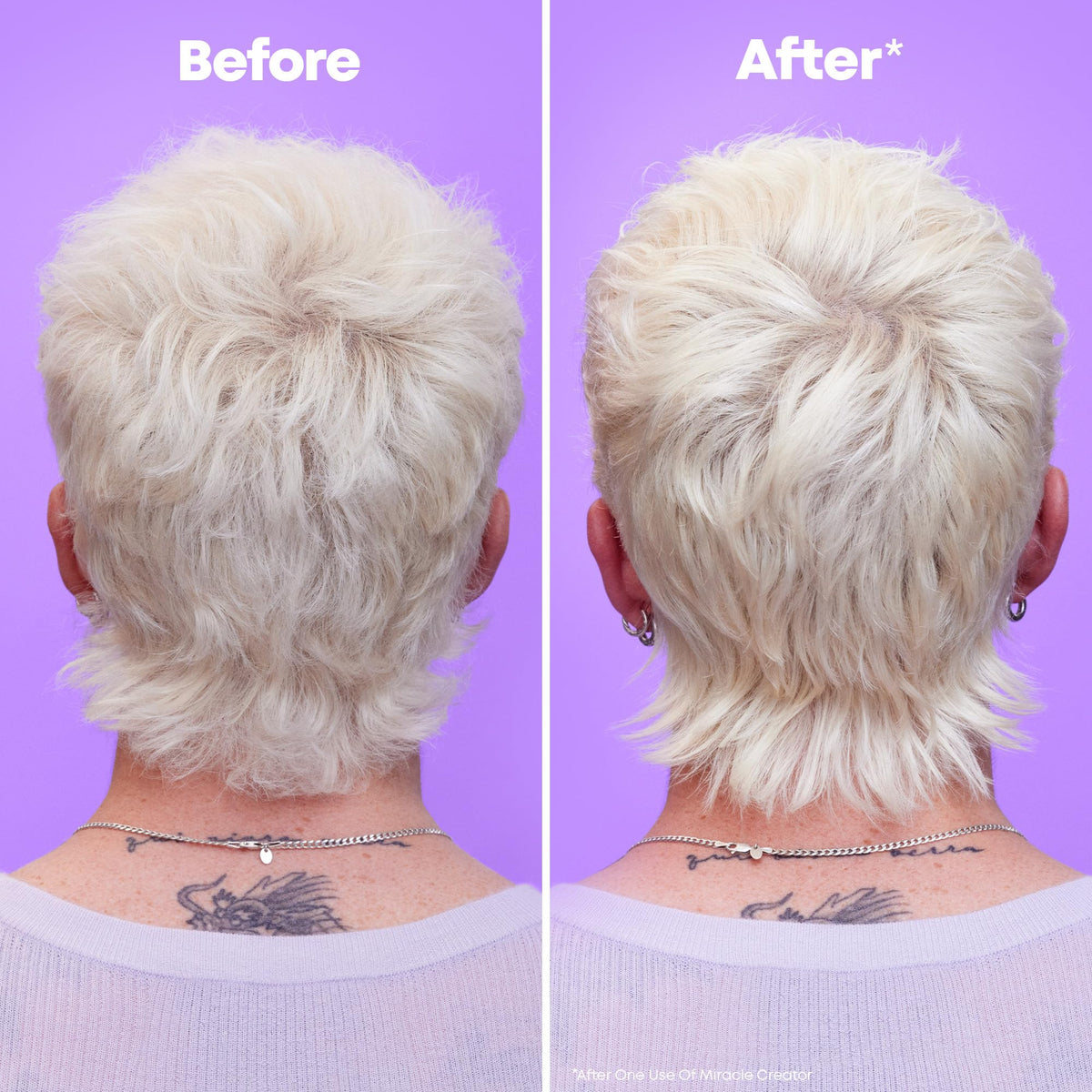 Matrix Miracle Creator mist on hand showing lightweight texture and quick absorption benefit