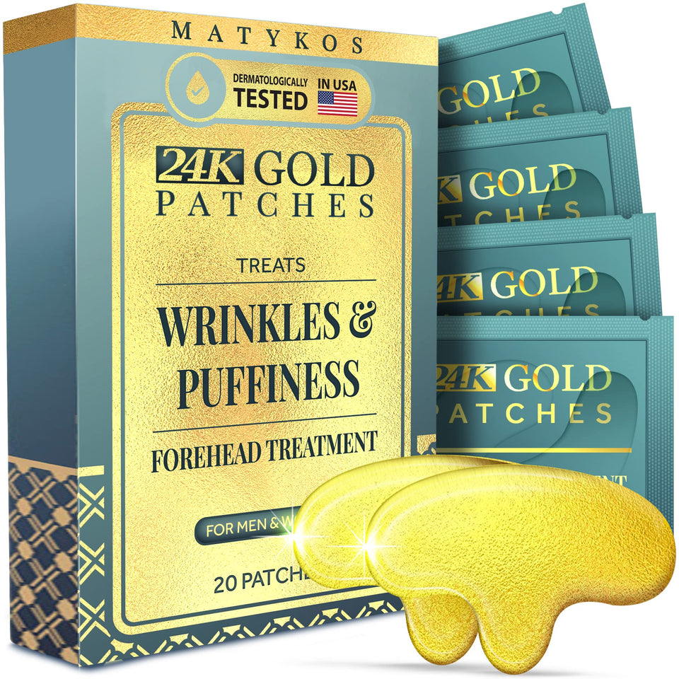 Matykos front packaging showing 20 golden sachets and benefits