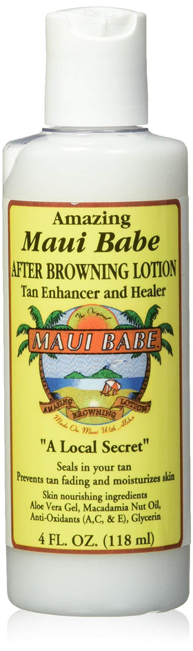 Maui Babe bottle front view showing label and travel-size convenience