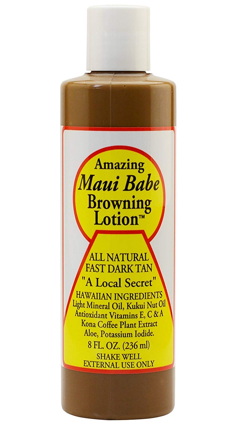 Maui Babe lotion texture close-up highlighting smooth moisturizing formula benefit