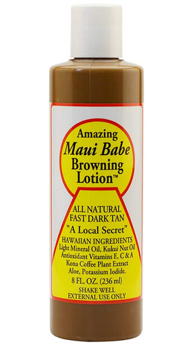 Maui Babe lotion texture close-up highlighting smooth moisturizing formula benefit
