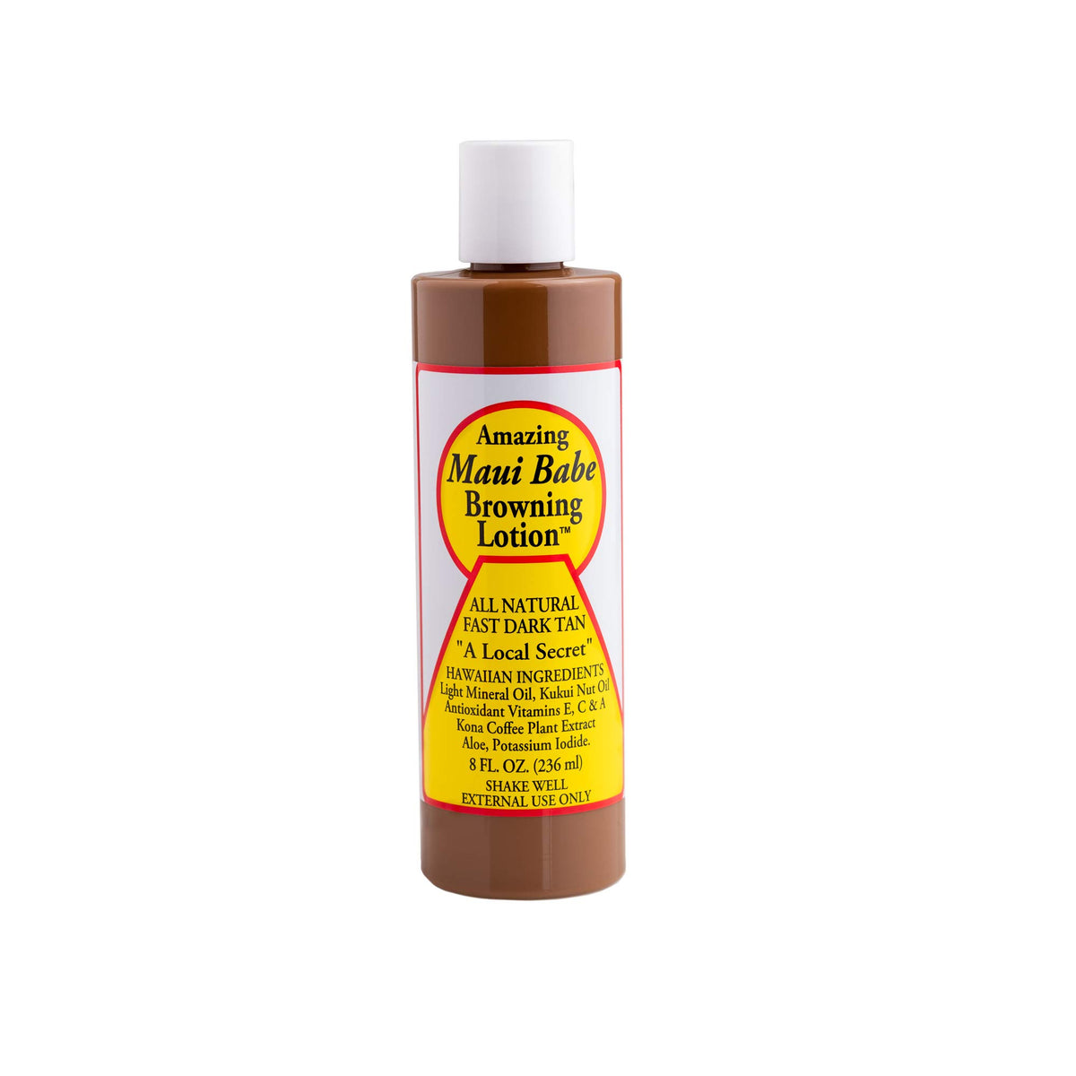 Maui Babe lotion texture close-up spread on skin revealing smooth hydrating finish
