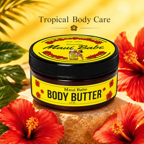 Maui Babe paired with coffee scrub showing complementary exfoliation benefit