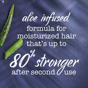 Maui Moisture bottle label closeup highlighting curl quench formula