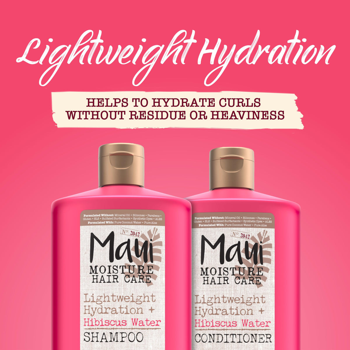 Maui Moisture being applied to wet curly hair for detangling benefit