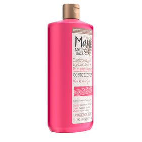 Maui Moisture bottle next to hand showing 25.4 fl oz size advantage