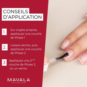 MAVALA sealer producing a smooth glossy finish and protective barrier