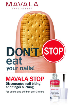 MAVALA before and after nails illustrating reduced biting progress