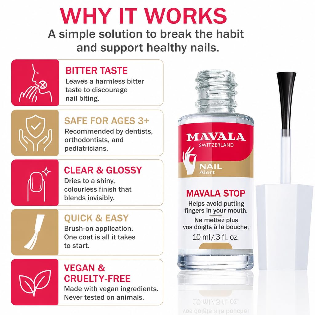 MAVALA kid-friendly application with supervised parent applying polish