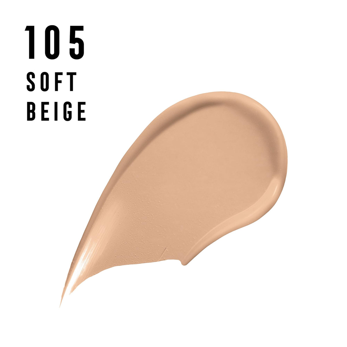 Max Factor texture closeup showing silky silicone finish for smooth coverage