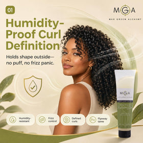 Max Green Alchemy applied on styled man demonstrating strong hold and natural finish
