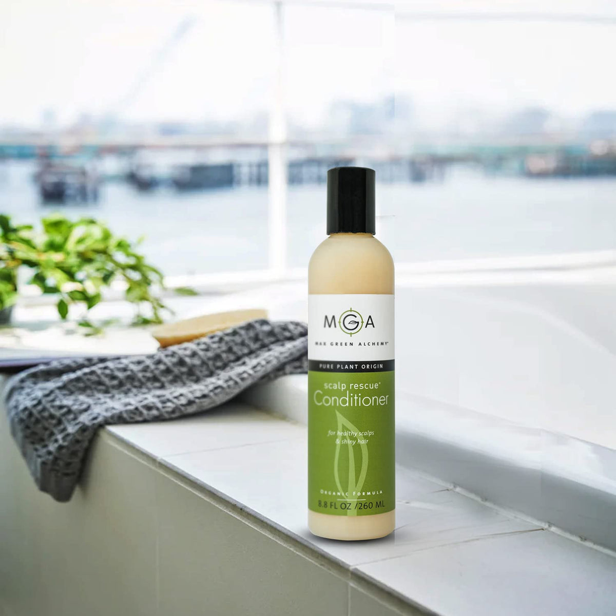 Max Green Alchemy recycled-style packaging detail emphasizing sustainability