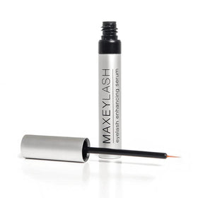 Maxey Cosmetics front packaging showing bottle and label benefit