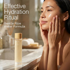 MAY COOP product on vanity during nighttime routine for soothing hydration