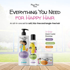 MAYA MARI 2in1 bottle closeup label highlighting gentle sulfate-free cleansing