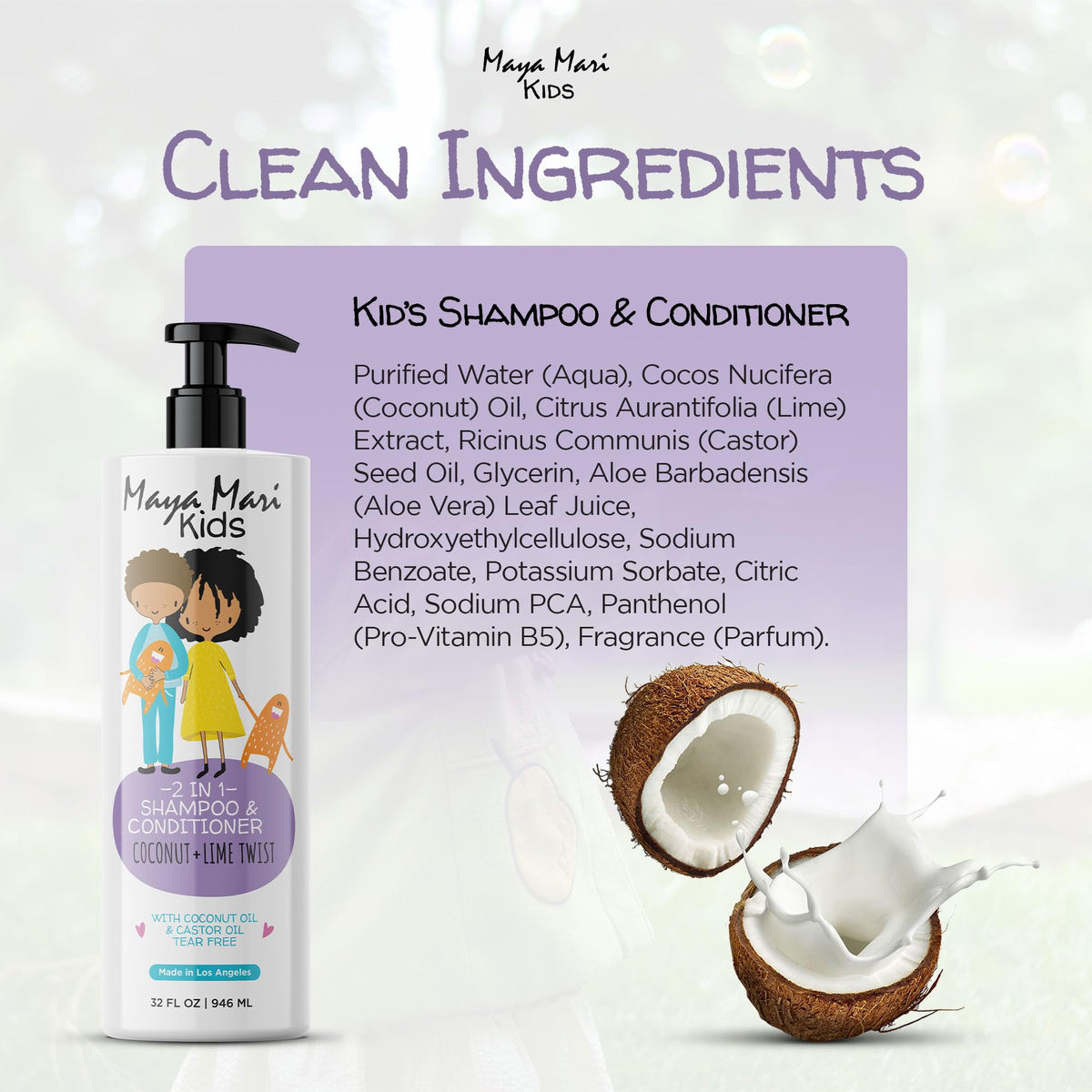 MAYA MARI on bathroom shelf with other products for routine continuity