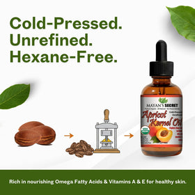 Mayan's Secret pouring oil into hand to demonstrate lightweight, fast-absorbing feel