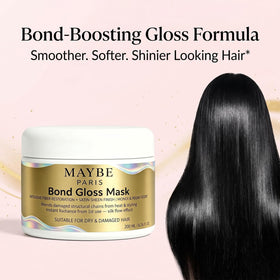 Maybe Paris on bathroom shelf lifestyle scene showing everyday use and polished hair
