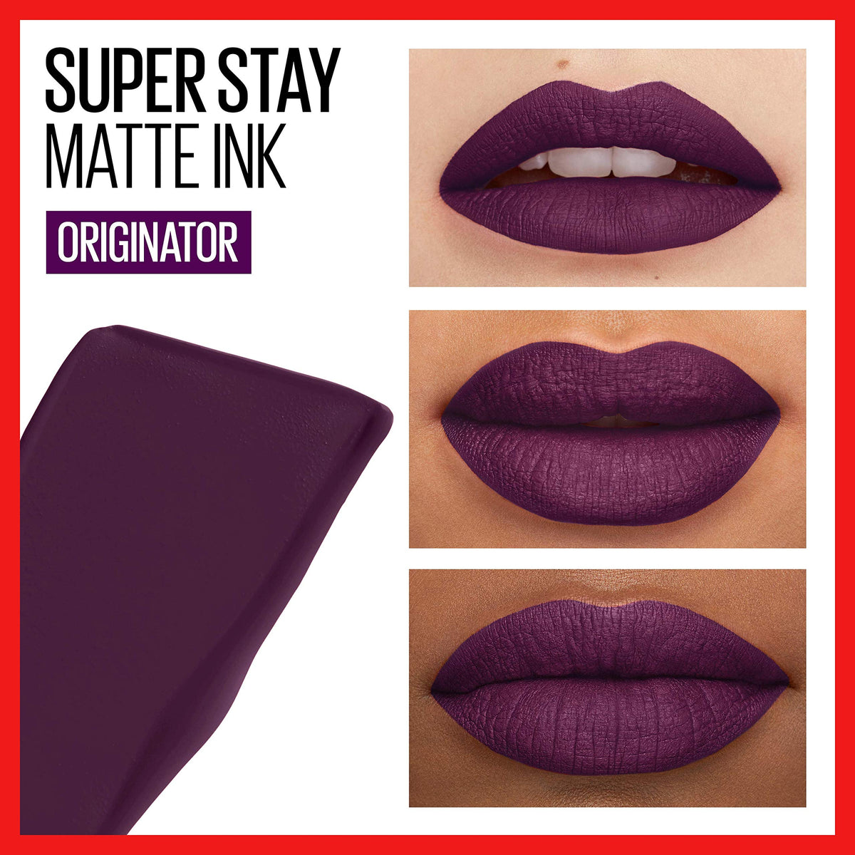 Maybelline arrow applicator close-up for precise, controlled application benefit