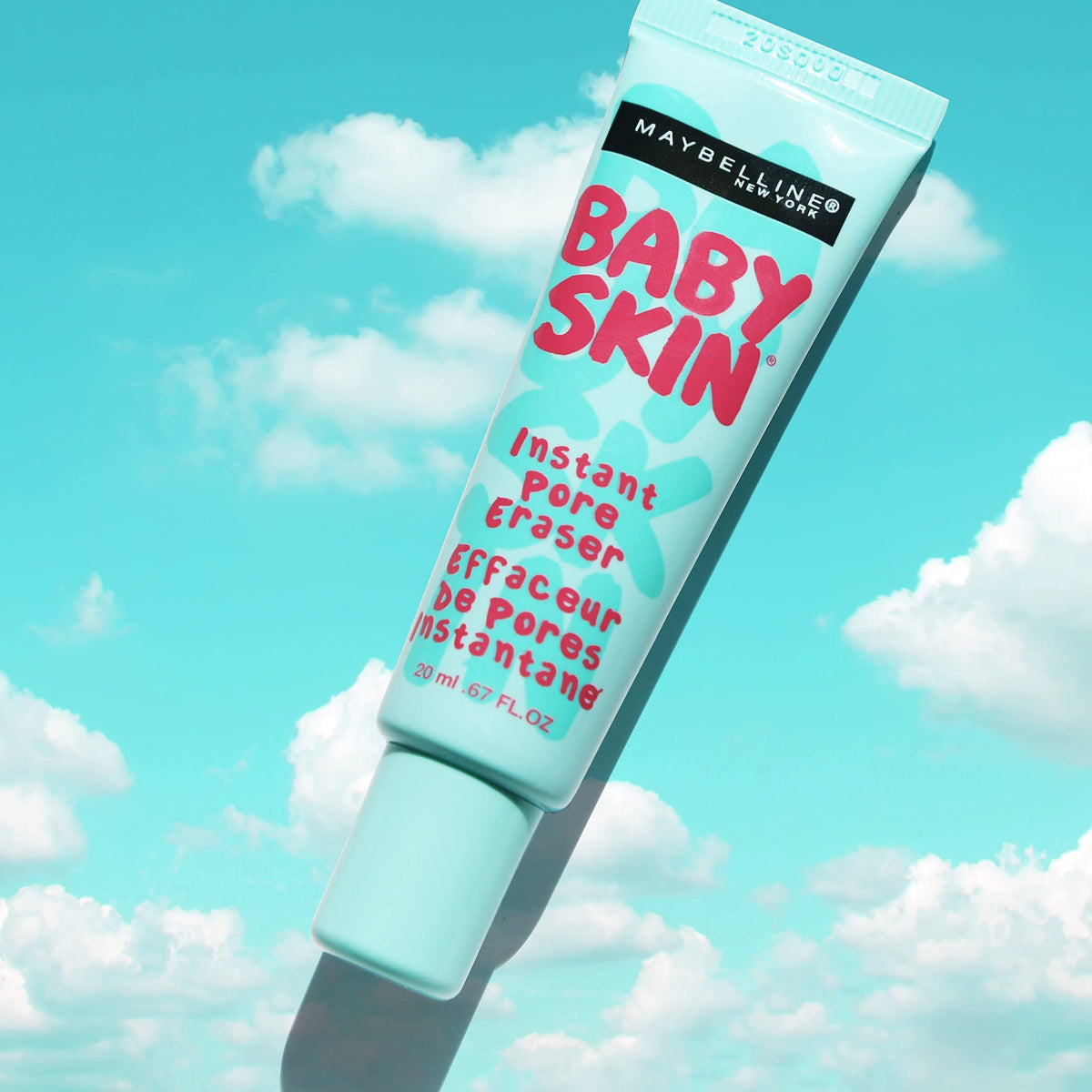 Maybelline close-up of tube texture highlighting smooth formula and easy dispensing
